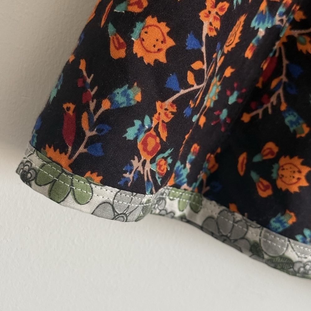 Zand Amsterdam Reversible Skirt OS Floral Boho Cabin Whimsical Scandi Indie GORP - Picture 6 of 8